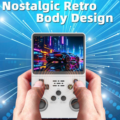 R36S Handheld Game Console 3.5 inch Preinstalled Emulator System White