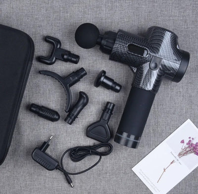 Massage Gun Deep Tissue Percussion Handheld Body Back Muscle Massager with 8 Massage Heads and LCD Touch Screen for Athletes